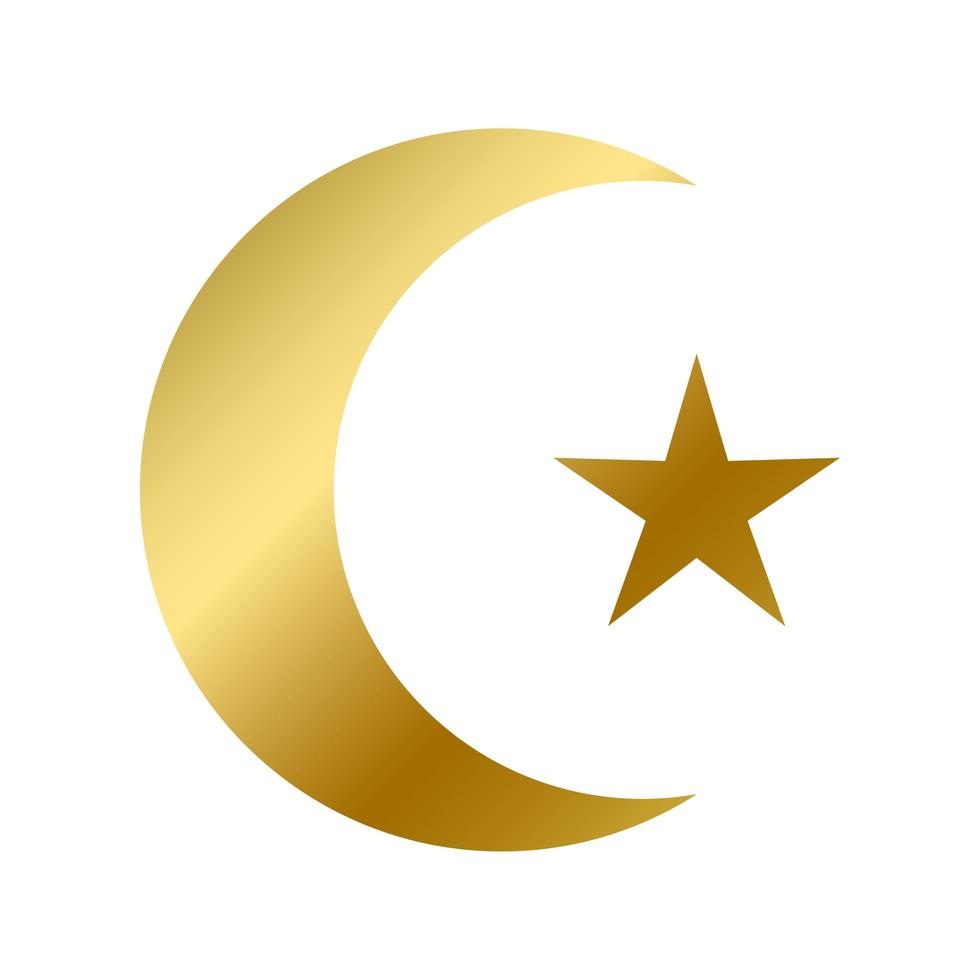 Månestjerne print - Guld – Par (2 prints)