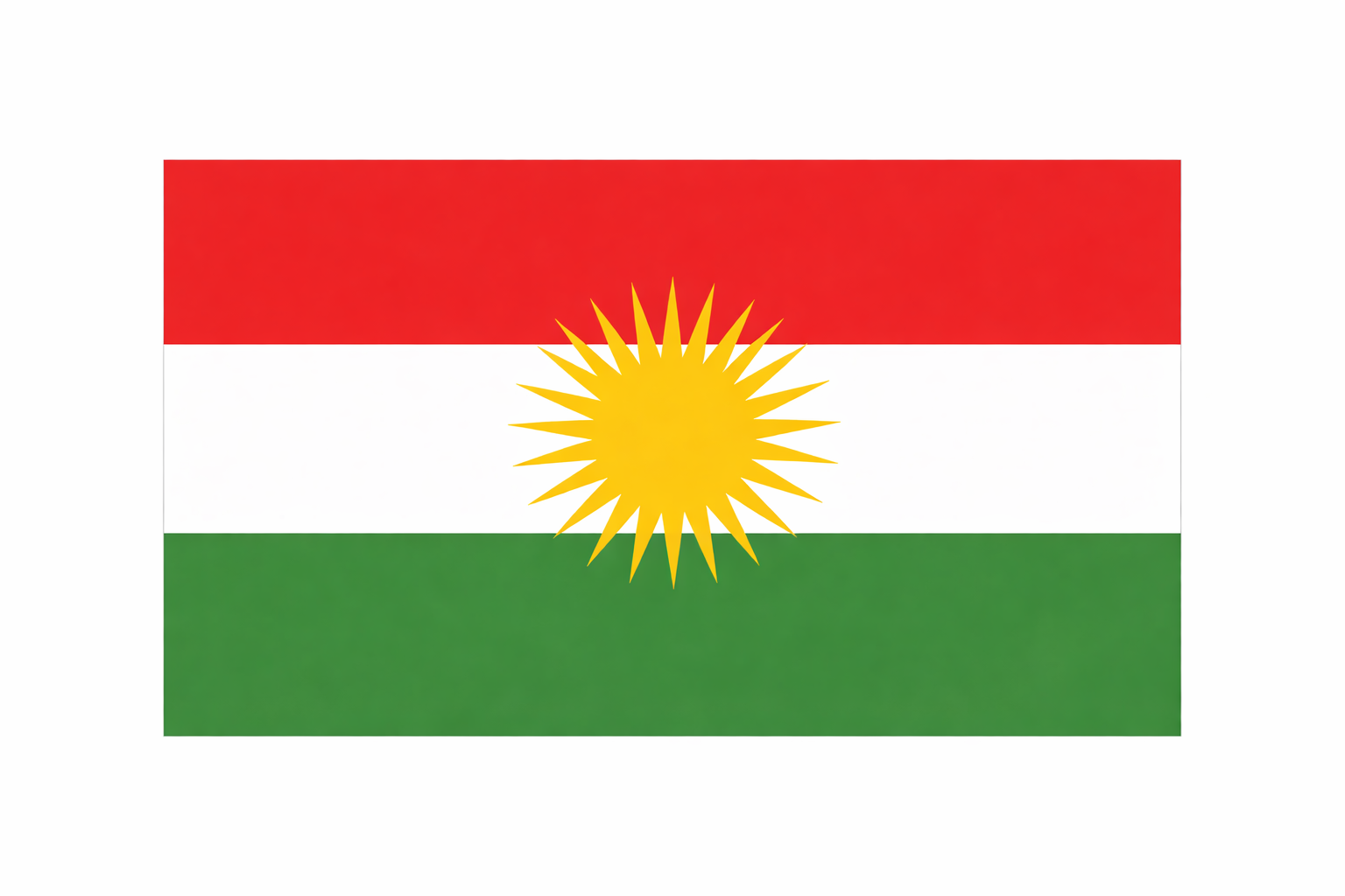 Kurdistan Flagga print– Par (2 prints)
