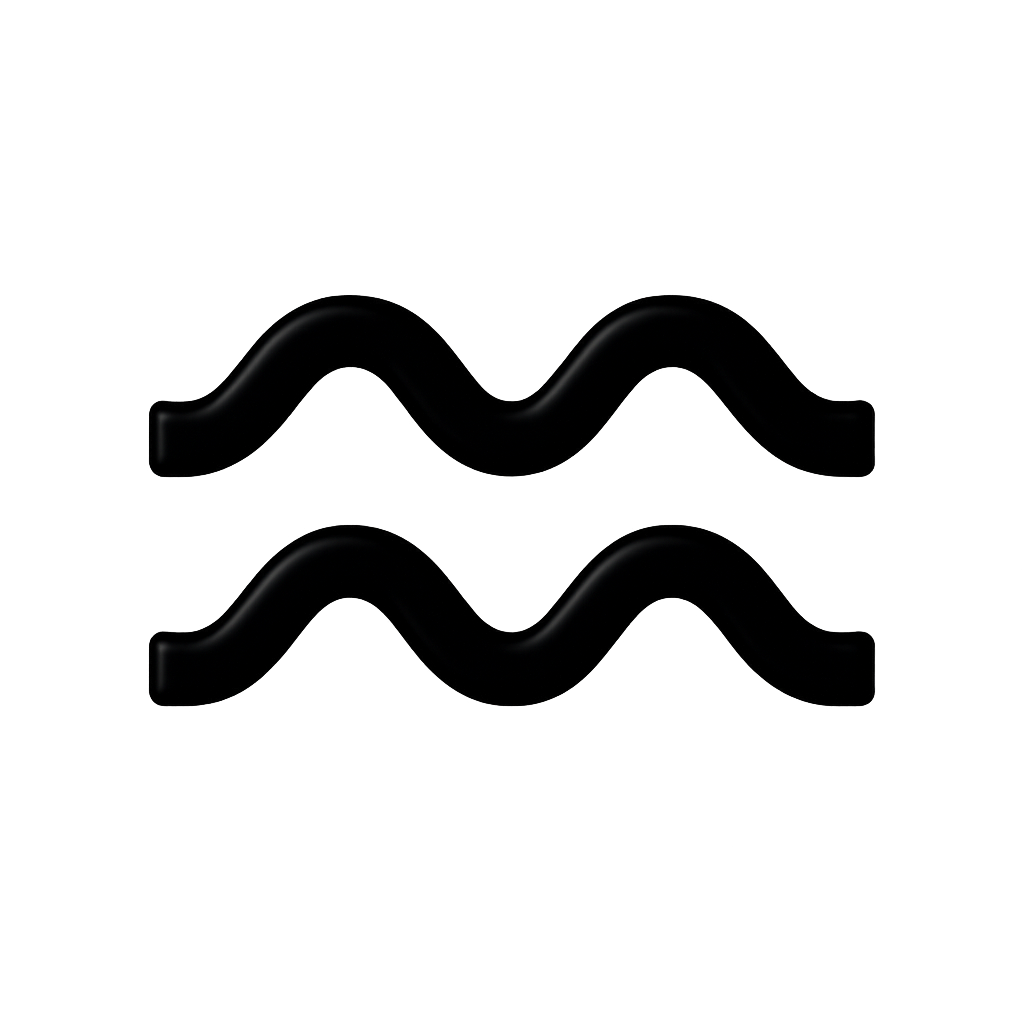 Zodiak Glyf – Aquarius (Vattumannen)